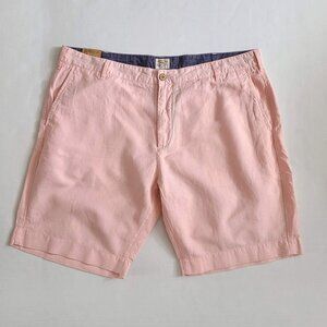 New Faherty Men's 38W Linen Blend Shorts Chino $98
